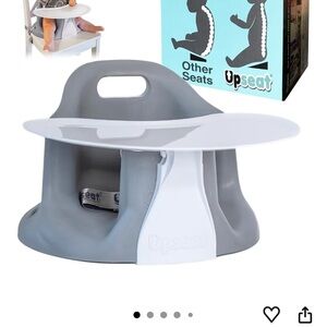 Gray Baby Floor Seat with Tray